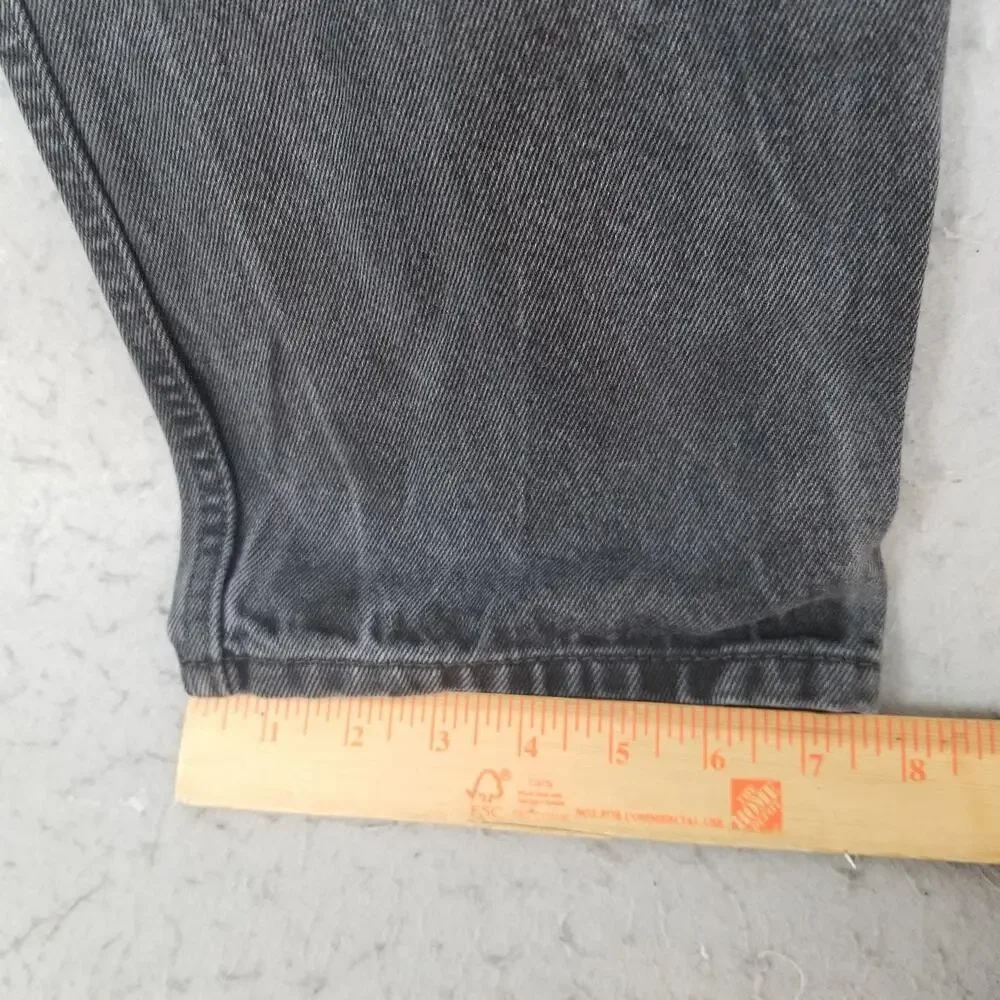 Levis 550 Relaxed Fit Jeans Mens 33x30 Gray Charcoal‎ Wash Tapered Denim Pants